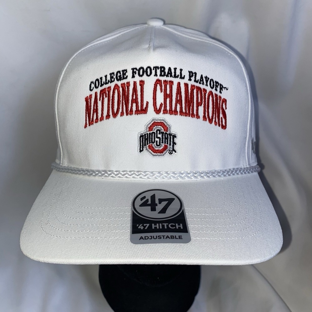 Ohio State Buckeyes '47 College 2024 National Champions Rope Snapback Hat NEW